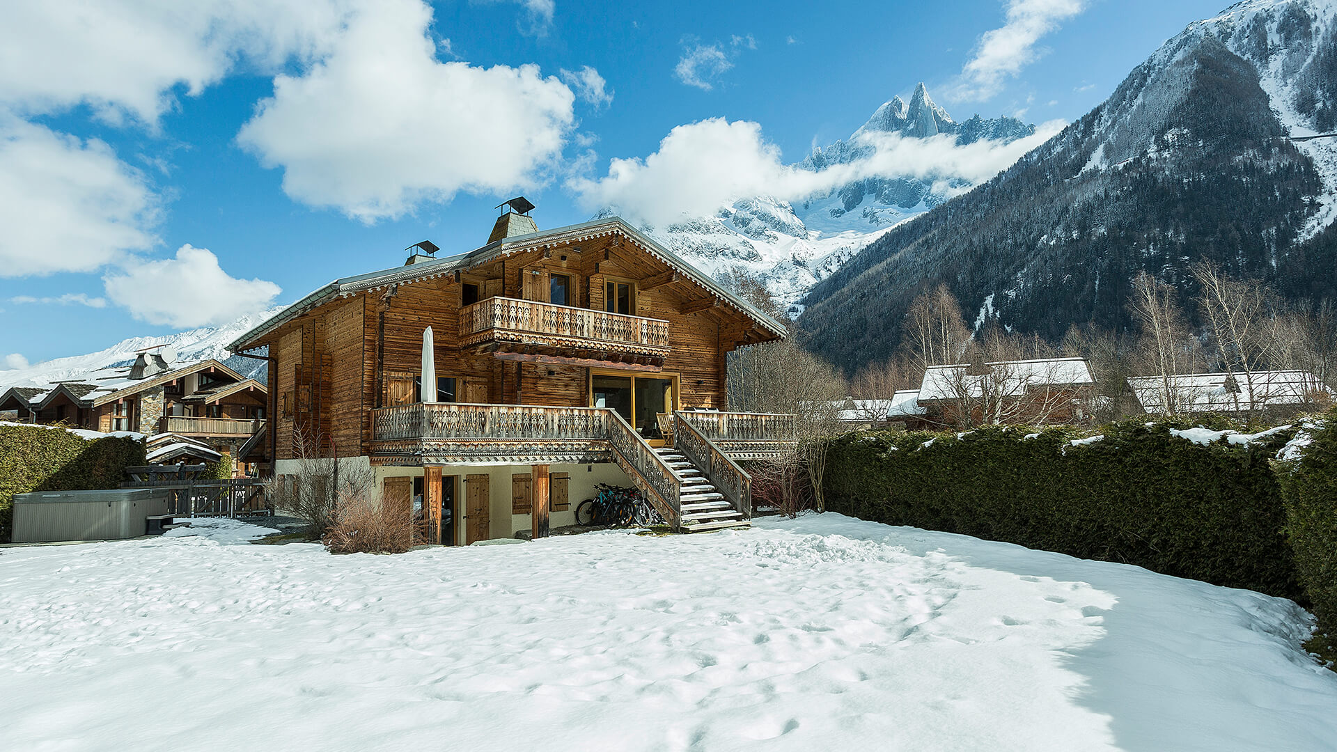 Stort smukt chalet i Chamonix med udkig til Mont Blanc